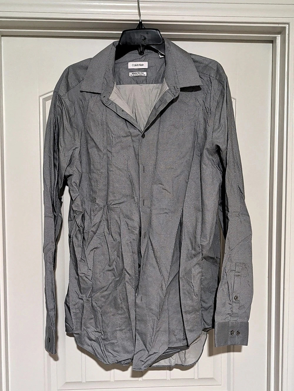 Calvin Klein Infinite Non-Iron Slim Tall Geometric Dress Shirt Slim Tall